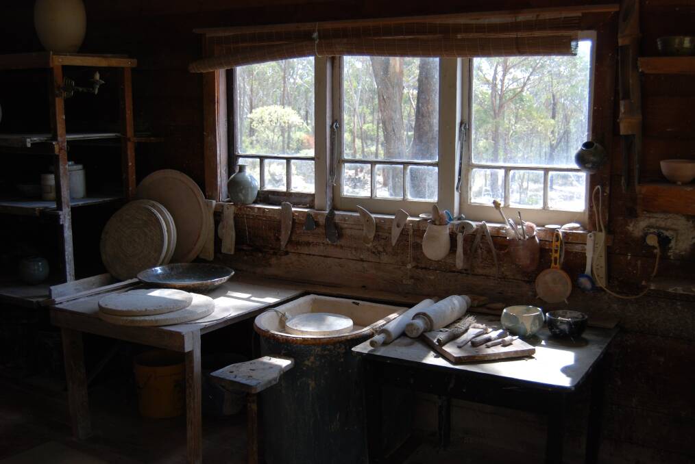 Potter Peter Rushforth's studio at Le Var on Shipley Plateau.