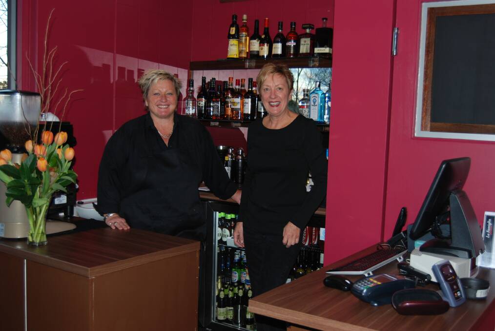 Corinne Evans and Mary Jane Craig in their new venture, La Famiglia Pizzeria in Wentworth Falls.