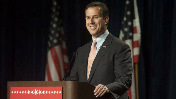 Former senator Rick Santorum who is likely to stand for president next year. Photo: Laura Segall