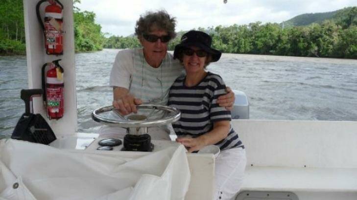 'Lee' and Janet on the Daintree River in more recent times. Photo: Tampa Bay TImes