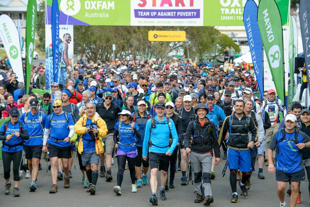 The walk attracts thousands of competitors to raise funds for Oxfam.