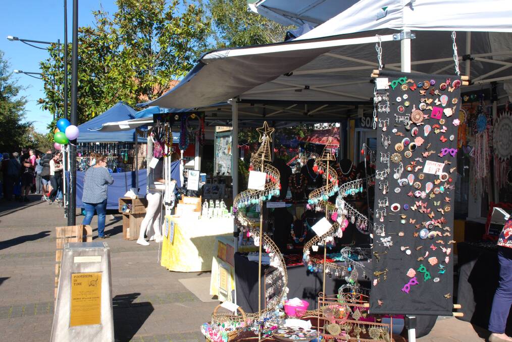 Explorers' Day: Some of the stalls at Blaxland on Saturday.