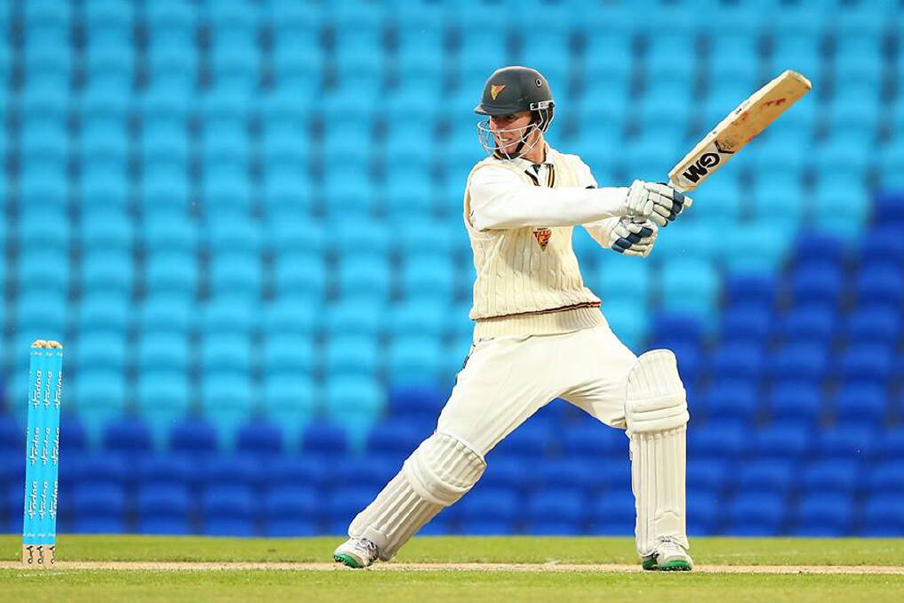 Jordan Silk in action for the Tasmanian Tigers. Photo: Cricket Tasmania.