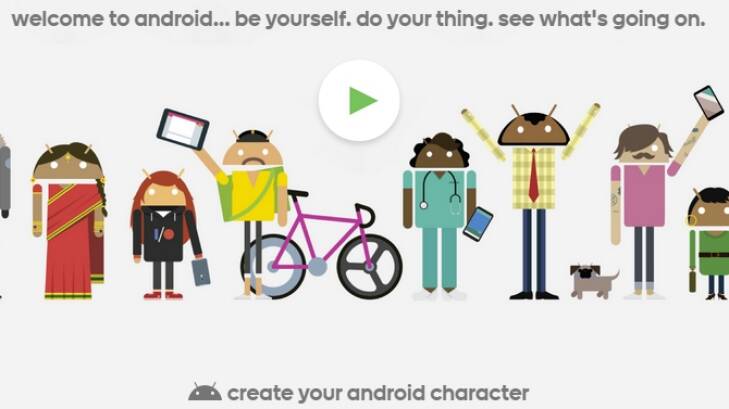Full customisation may be the only way to achieve true diversity. Photo: Screenshot: Androidify.com