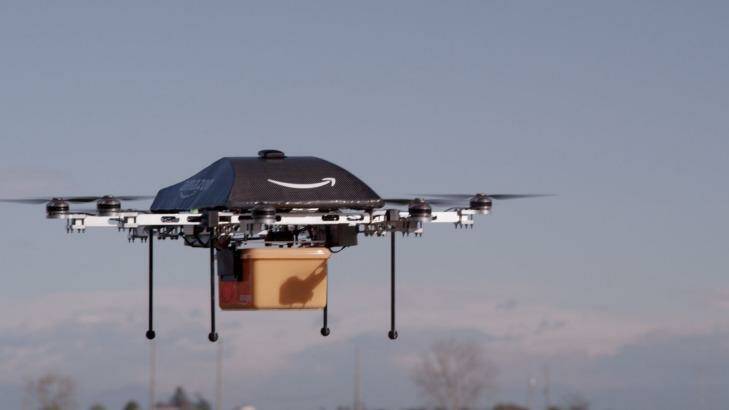 The company made its first delivery by drone earlier this month.  Photo: Amazon