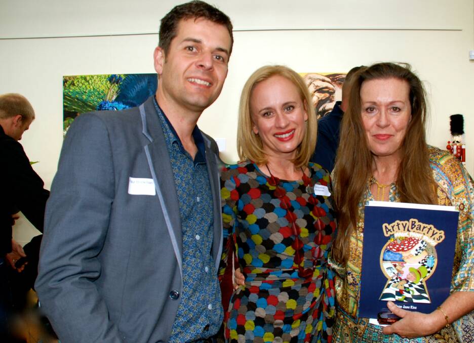 Paul and Jacqueline Brinkman with author Alison Jane Rice and her latest picture book.