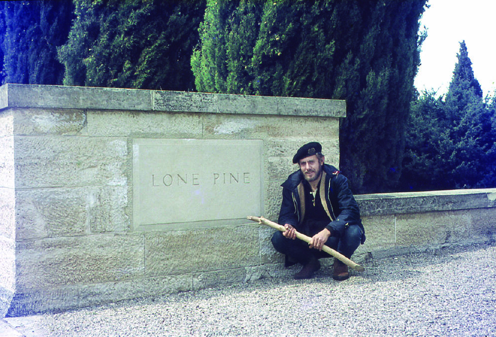 Leura resident John King at Gallipoli for the 50th anniversary commemorations in 1965.