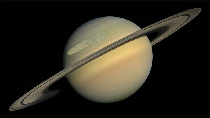 Saturn will be among the five planets to align in August.  Photo: NASA