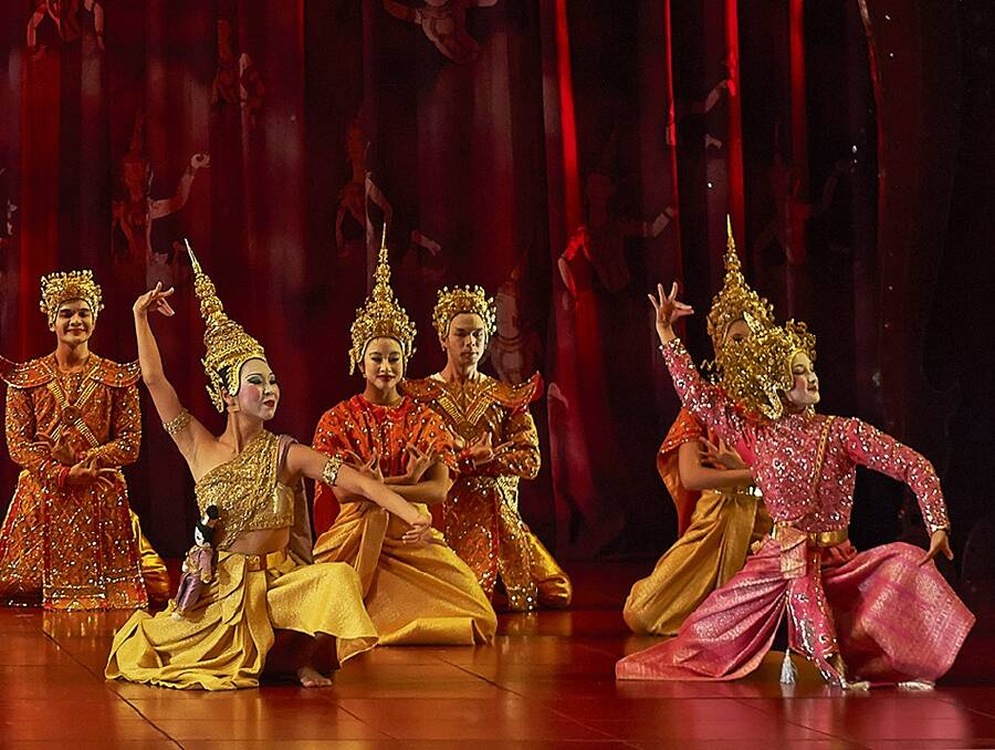 Emma Jarman (far right at front) as Little Eva in The King and I.
