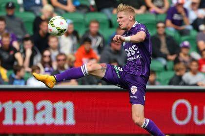 Andy Keogh and the Perth Glory could be headed for a new northern home. Photo: Paul Kane