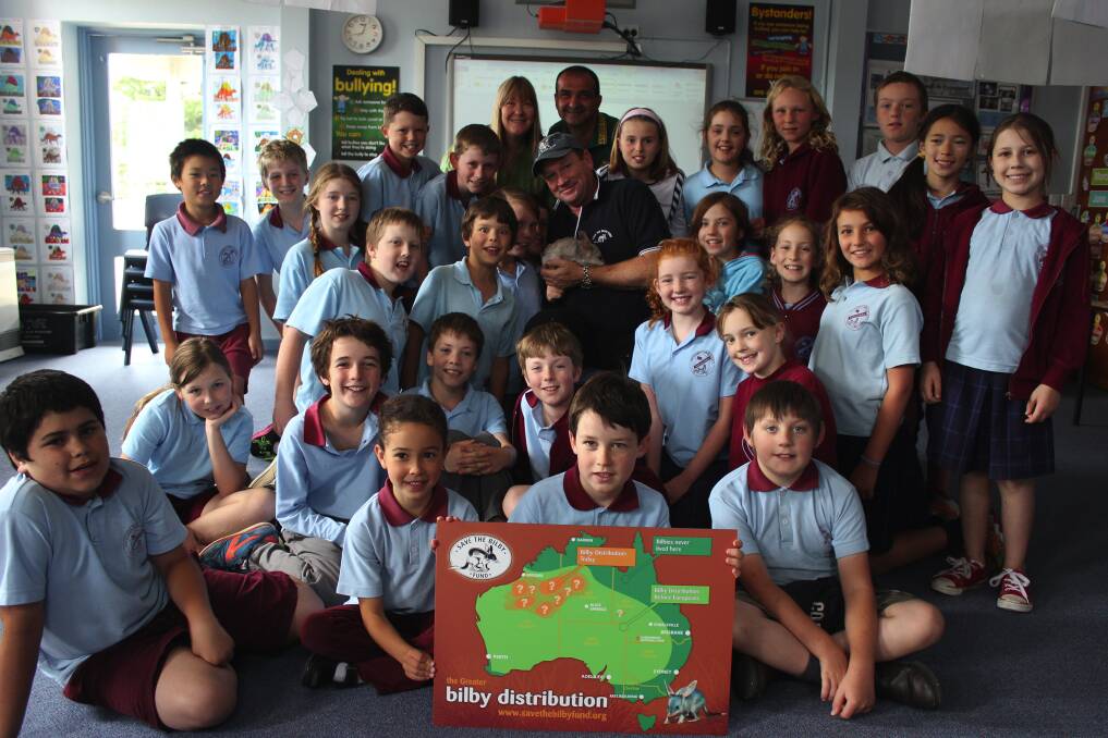 "The students at Katoomba were very well researched about bilbies and the range of factors that are affecting the animals in the wild... this was very reassuring that the school and the committed teachers there have taken a real interest in our environment," Mr Bradley said.