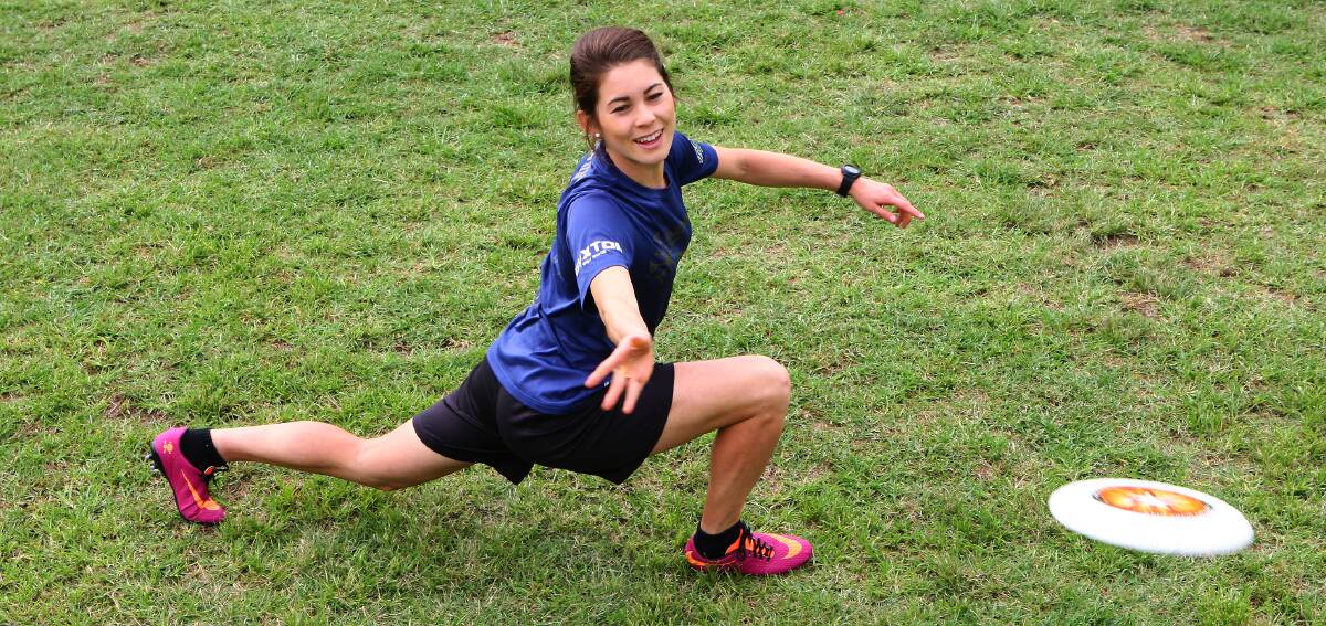 Maya Suzuki of Mount Riverview has been selected to represent Australia in Ultimate Frisbee at the World Championships in London. Photo: Gary Warrick
