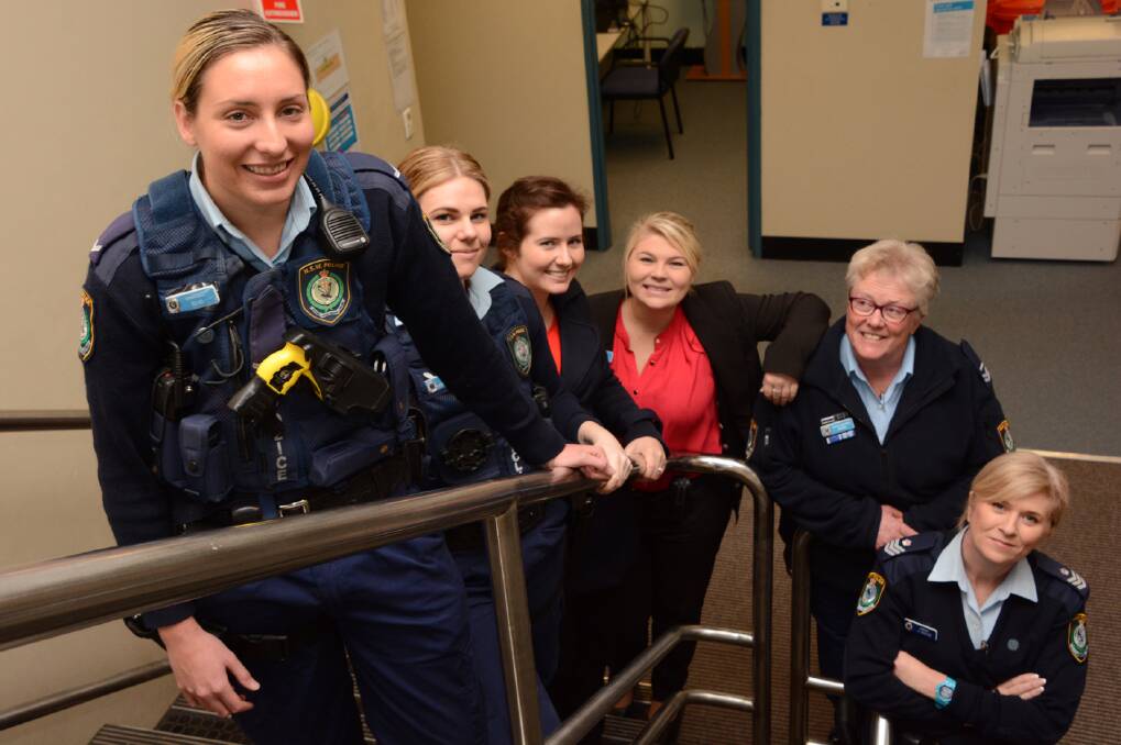 Female force: Constable Melissa Ellis, Constable Nikki Jarvis, Senior Constable Jade Clerke, Constable Amanda Franklin, Senior Constable Mary-Lou Keating and Sergeant Allanah Anson are some of the Blue Mountains LAC s 42 women.