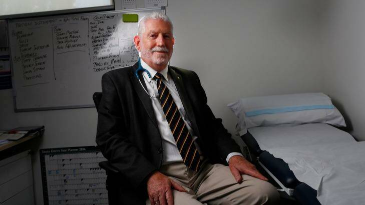 Tony Atkins at the Berwick Healthcare clinic Photo: Eddie Jim