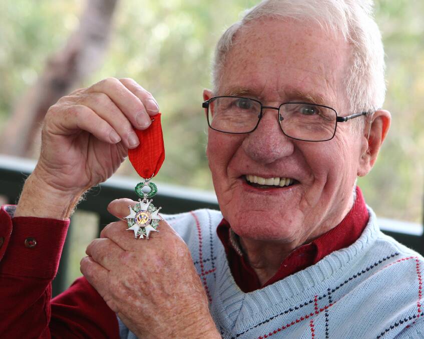 France s highest honour: Faulconbridge WWII veteran Rex Austin who received the prestigious Legion of Honour recently, France s highest honour for distinguished service created by Napoleon Bonaparte. He was given the medal on June 19. Photo: Gary Warrick.