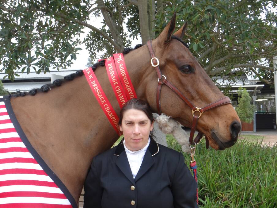 Fiona Hinchcliffe with her competition horse, Boundless Possibilities