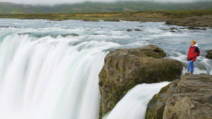 Waterfall of the Gods, Iceland.