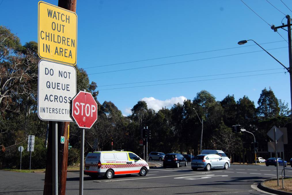 The intersection of the Great Western Highway, Wascoe and Mann Streets in Glenbrook.
