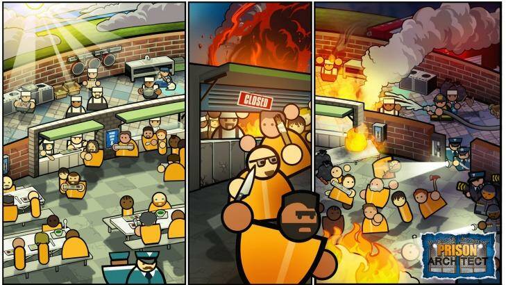 In <i>Prison Architect</i> life can turn ugly in a instant if you're not prepared, or even if you are. Photo: Supplied