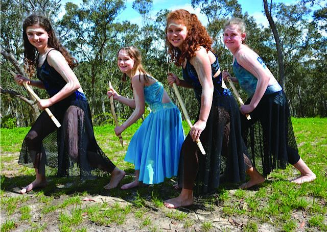 Wagana dancers Olivia Enyon, Jacklyn Chalker, Shakira Parker and Kirrily Wood have been invited to perform overseas. Photo: Jamie Murray.