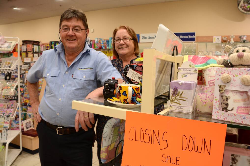 Saying farewell: It will be an end of an era for Winmalee Newsagency owners Peter and Janet Furnell when they close down on Father's Day after almost 18 years of trading.