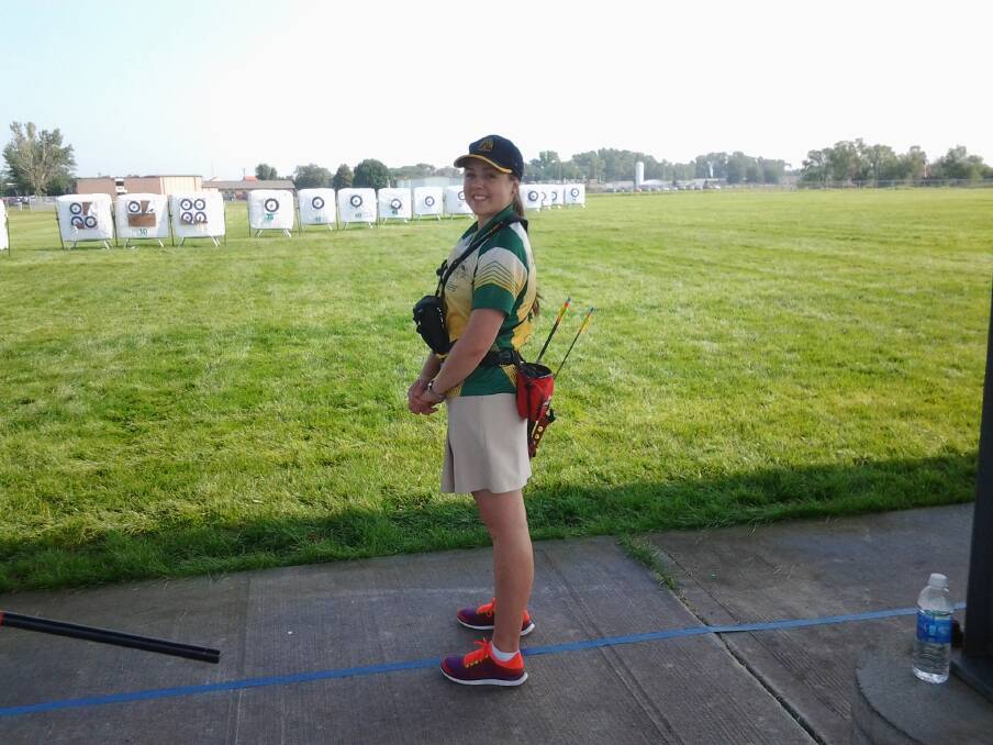 Jessie-Rose Walklate-Cooke from Winmalee won a gold medal in junior girls freestyle B grade and came seventh overall in the world in the junior girls division at the World IFAA Field Archery Championships in the United States earlier this month.
