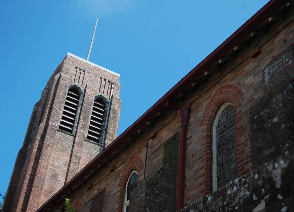 High note: The bell tower above St Hilda's Anglican Church in Katoomba will soon have bells in it again.