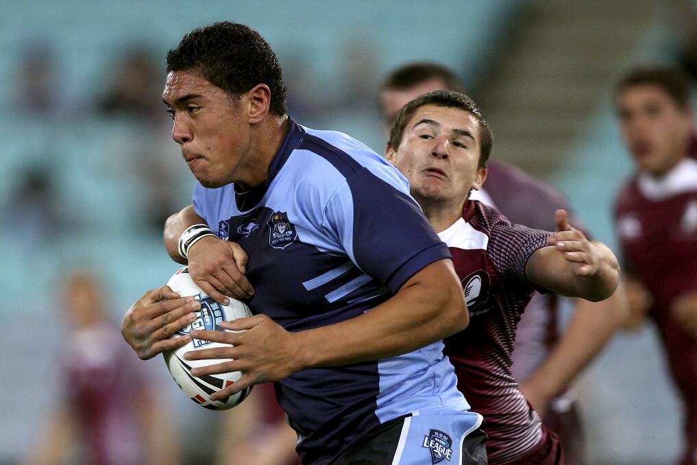 Early days: Leilani Latu playing for the NSW under-18s in 2011. Picture: Mark Kolbe/Getty Images 