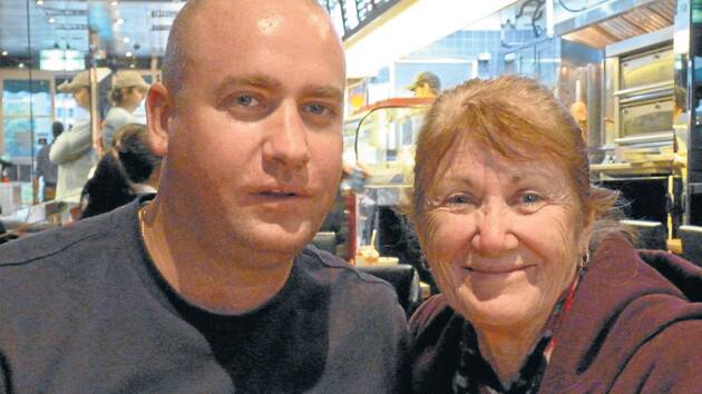 Victim Andrew Sobolewsky with his mother Lyn in 2011. Mrs Sobolewsky has travelled from Perth to hear the case. 