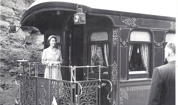 Sixty years ago Queen Elizabeth II and the Duke of Edinburgh visited the Blue Mountains. The Queen is pictured on the Royal carriage while at Leura station.