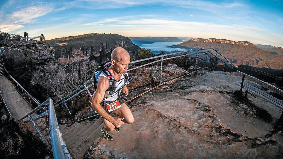 Blue Mountains runner Andrew Lee on The North Face course. Photos: Incite Images.