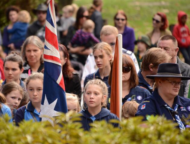 Hundreds of people attended the Anzac Day ceremony in Hazelbrook.