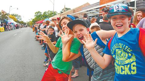 Crowds lined both sides of Macquarie Road to watch the spectacular grand parade.