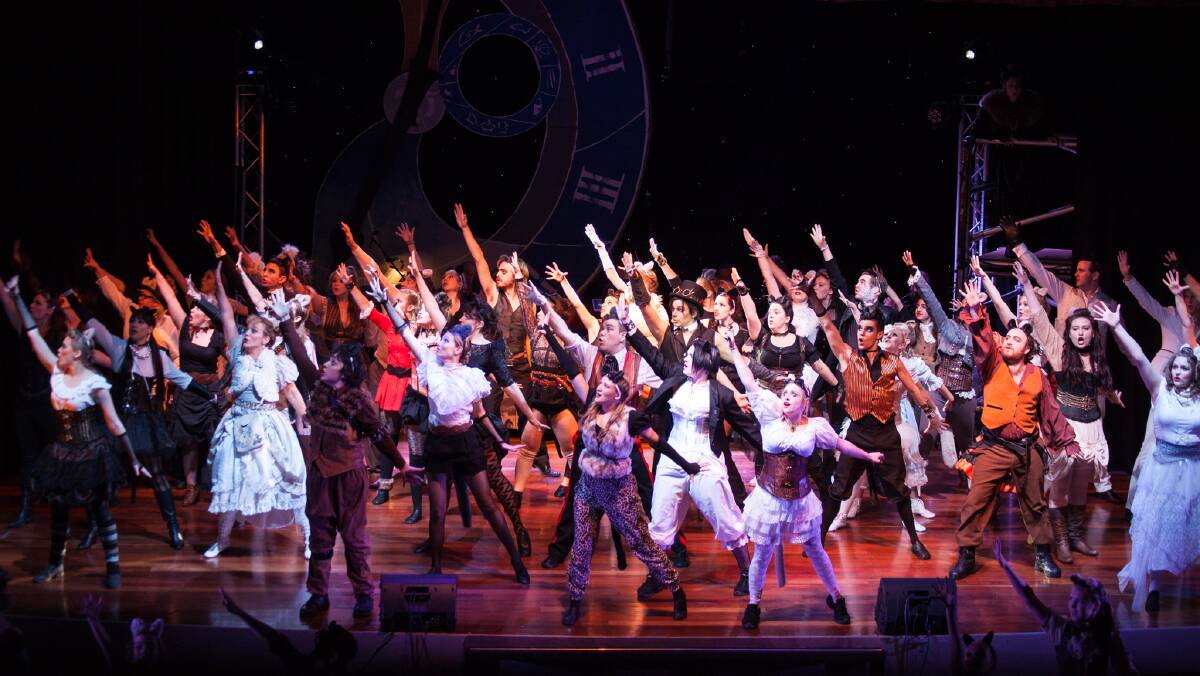 The cast of Blue Mountains Musical Society's production of Cats. Photo: Stefan Sroczynski.
