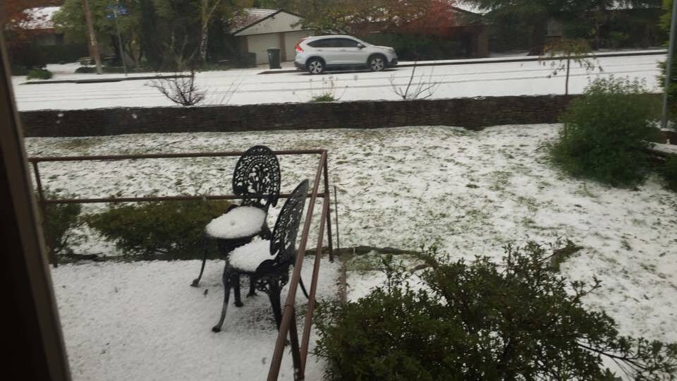 Photos from Blue Mountains Gazette readers of the hails storms in the Blue Mountains.