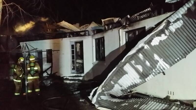 Cliff Drive, Katoomba home destroyed by bushfire. Photos: Top Notch Video
