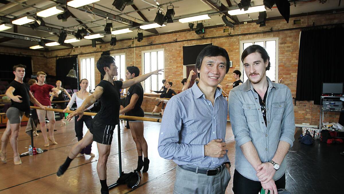 Hazelbrook's Thom Crawford with Li Cunxin in April this year.