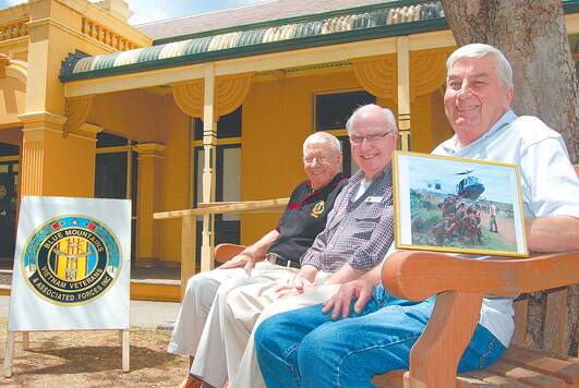 Blue Mountains Vietnam Veterans Association member Terry Dinneen, secretary Josh Fenton and member Darrell Carter are pleased a pedestrian bridge over the highway near Hazelbrook public school will be named in honour of Private Ronald Field, calling the decision "very significant."