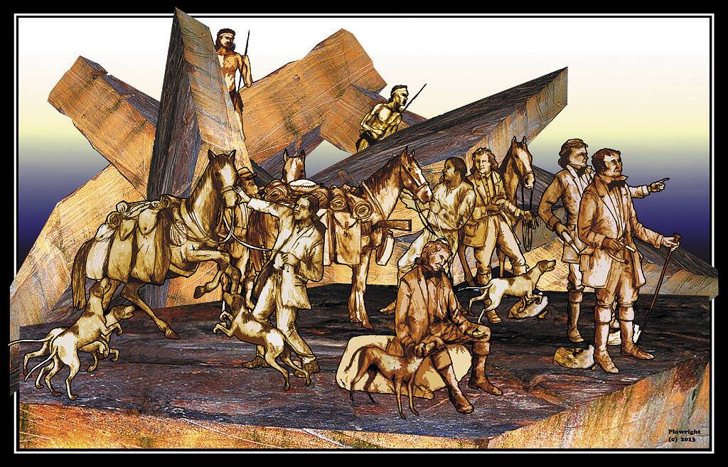 Larger-than-life: Terrance Plowright's design for a public sculpture commemorating the crossing of the Mountains.
