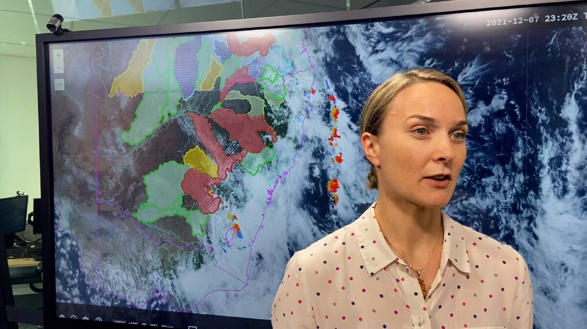 BoM manager Agata Inielska said wet weather will peak in NSW's Northeast, Northwest, South Coast and Mid North Coast as well as Sydney and Canberra on Wednesday and Thursday.