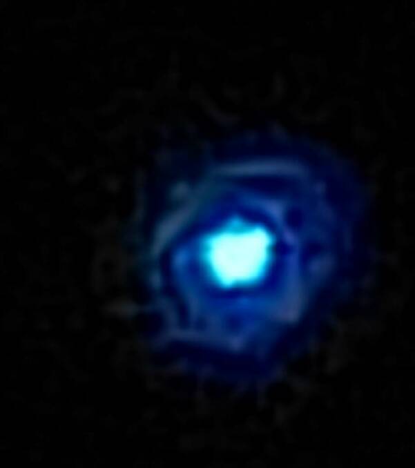 One of the unidentified spheres captured on camera. Picture by Roger Matthews. 
