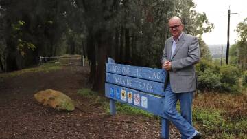 Blue Mountains mayor Mark Greenhill at the Zig Zag Walking Track. File picture
