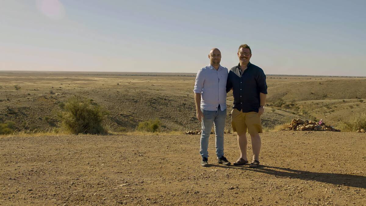 Steven Wright and his partner James Pollack moved to Broken Hill for six months. That was four years ago. Picture by Regional Institute of Australia. 