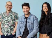 Canva co-founders Cameron Adams, 43, Cliff Obrecht, 37, and Melanie Perkins, 36, are in top 10 youngest Australian billionaires. Picture by Canva