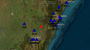 The earthquake hit 30 kilometres north of Goulburn. Picture supplied