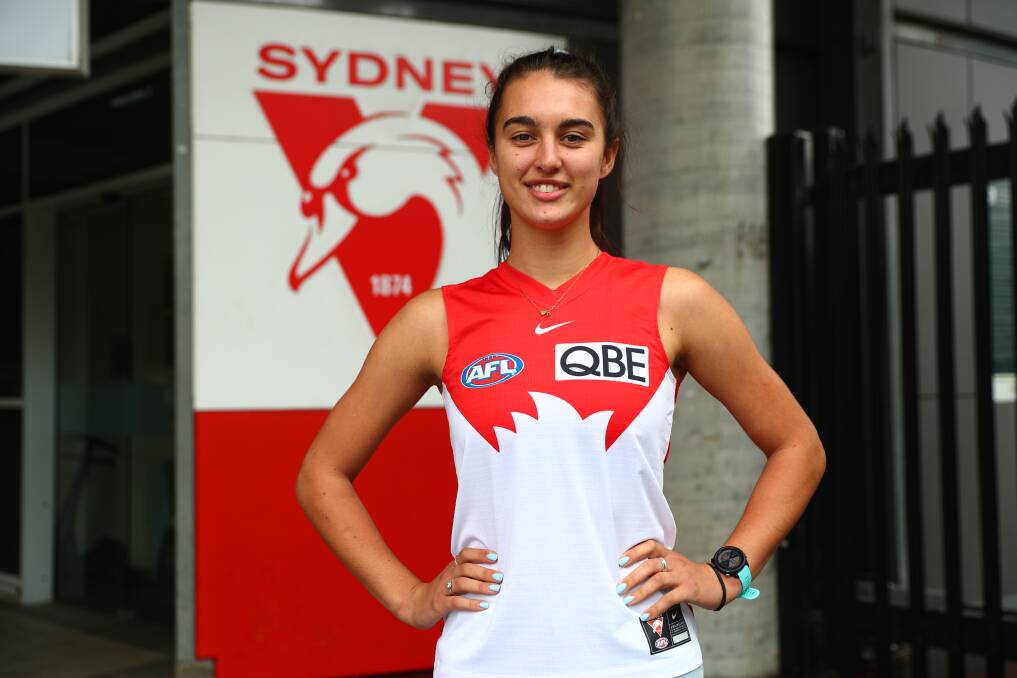 Brenna Tarrant is excited and proud play for the Sydney Swans in their first AFLW final. Picture by Sydney Swans
