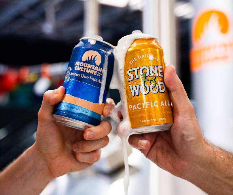 Mountain Culture and Stone & Wood collaborate on new beer that represents the best of both breweries. Picture supplied