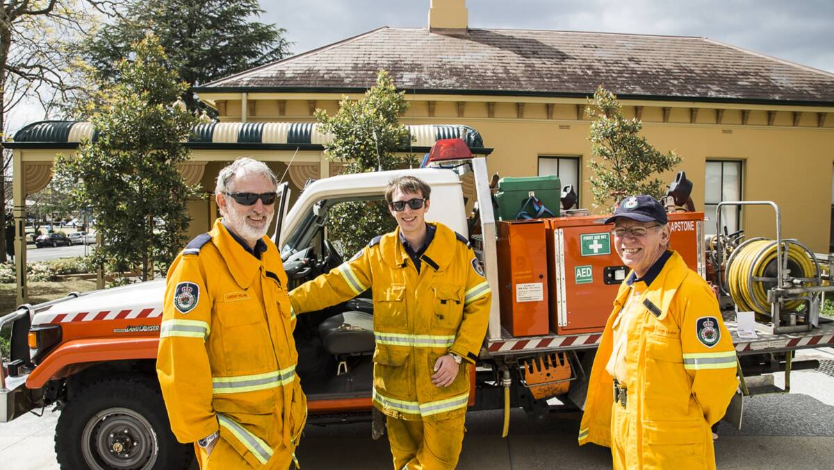 ASK US: Members of the NSW Rural Fire Service at last year's bush fire community expo.