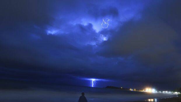 A Sydney storm, seen from Narrabeen in 2015. Photo: Nick Moir