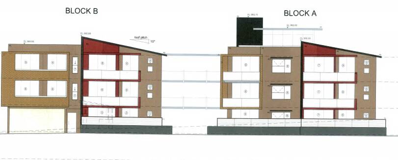 Artist's impression of the planned new unit blocks at Leura.